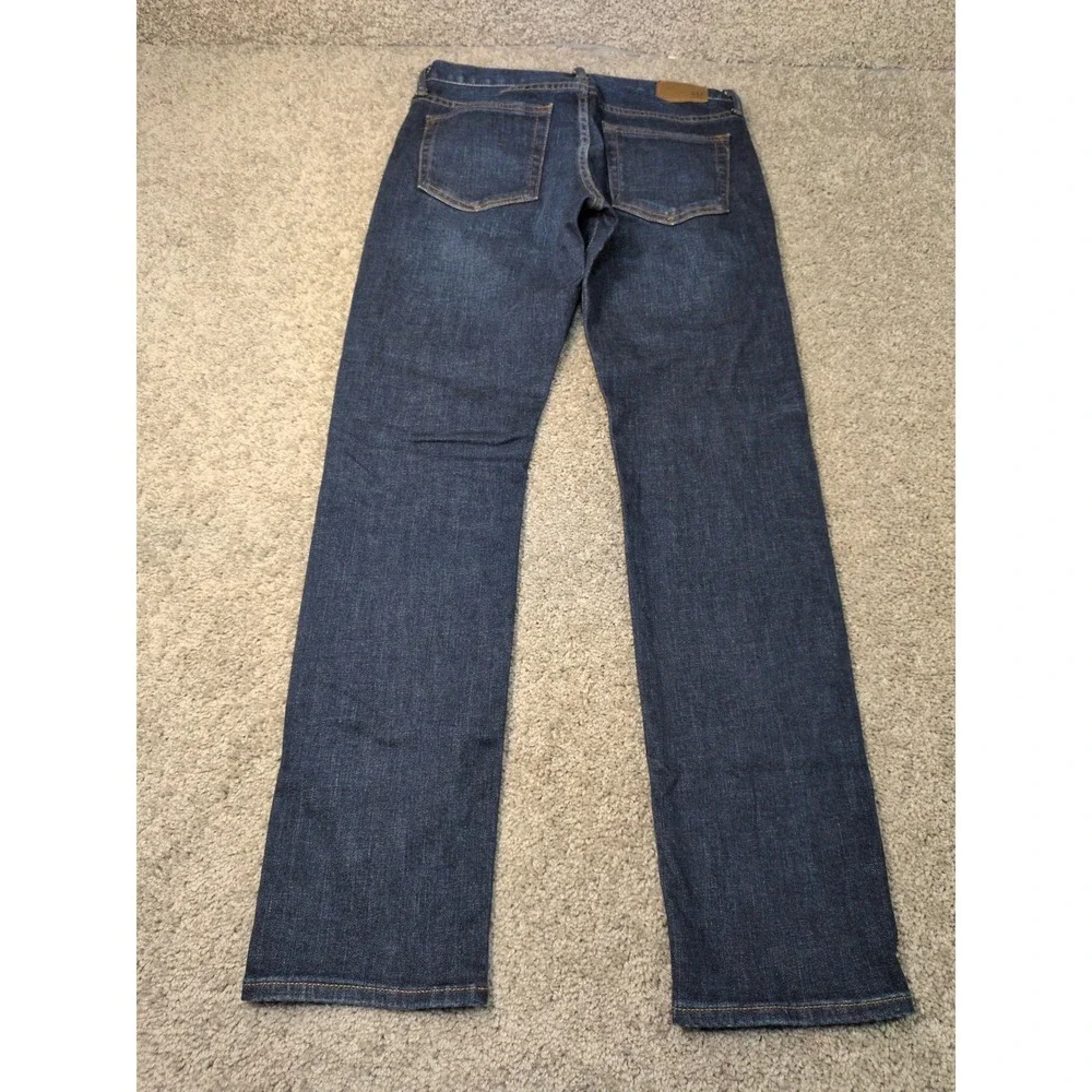 Gap Denim Mens 29x30 Slim Straight Jeans Dark Worn Indigo Stretch‎ 321515-00